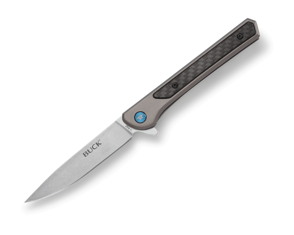 Buck Cavalier Grey 3 1/2" Drop Pt Knife