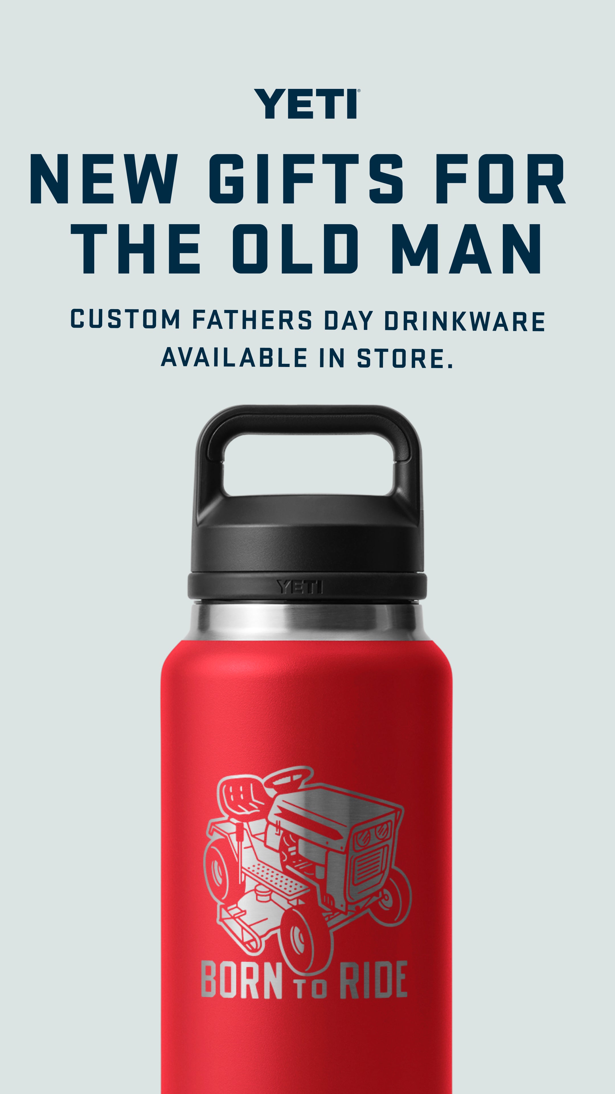 Yeti 36oz Bottle with Chug Cap (1065ml) - Cool Dad - Fathers Day Limited Edition - - Mansfield Hunting & Fishing - Products to prepare for Corona Virus