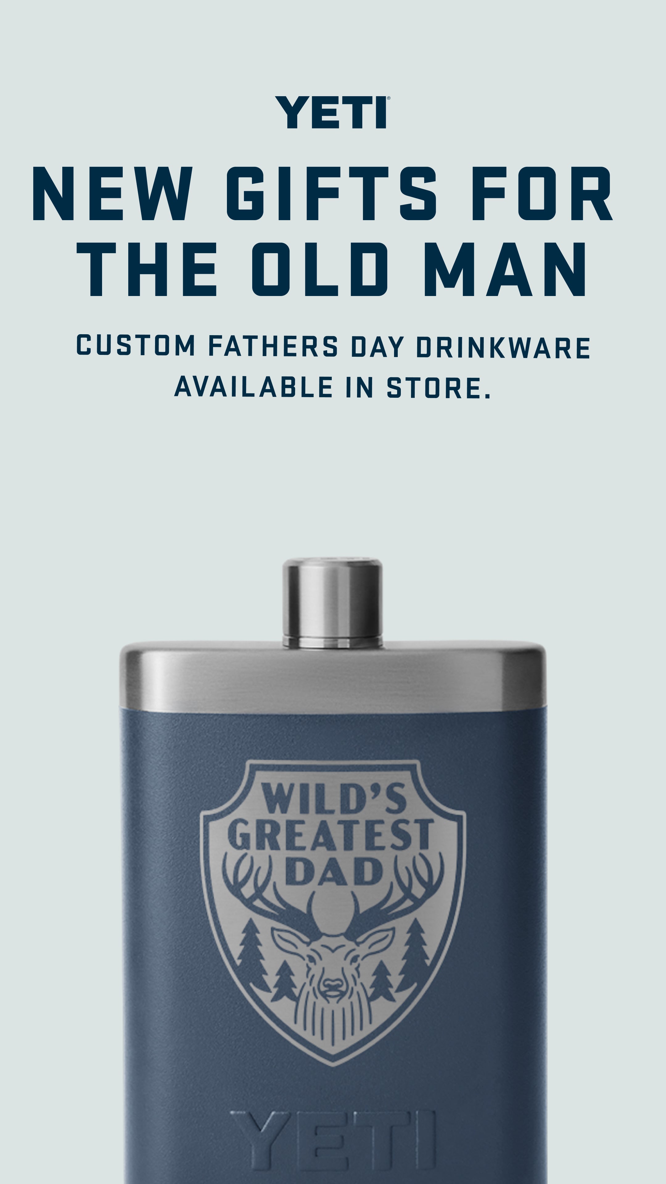 Yeti Flask - Wild's Greatest Dad - Fathers Day Limited Edition - - Mansfield Hunting & Fishing - Products to prepare for Corona Virus