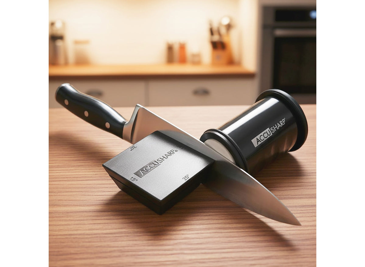 Accusharp Rolling Stone Knife Sharpener - 2 stone - - Mansfield Hunting & Fishing - Products to prepare for Corona Virus