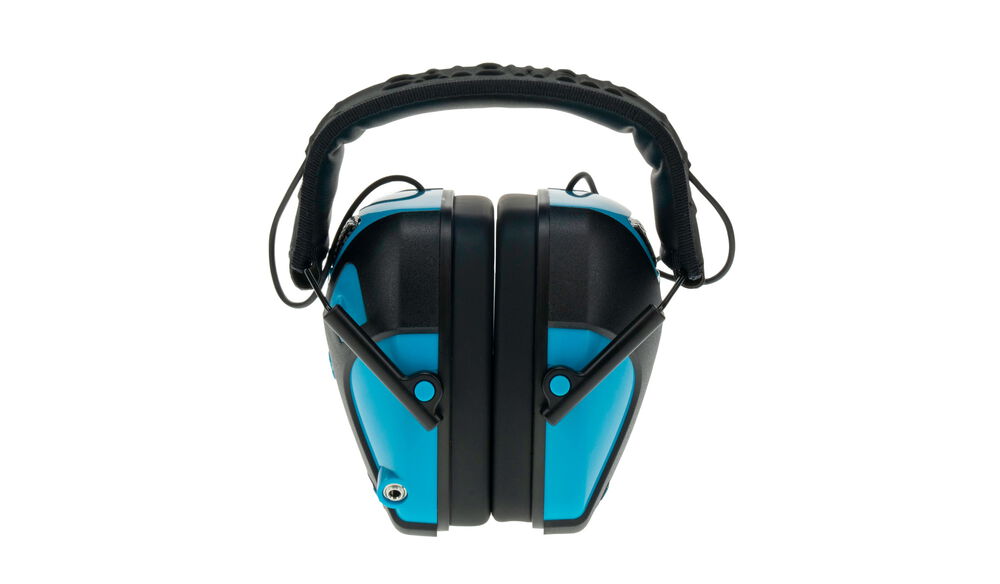 Caldwell Emax Pro Youth Electronic Ear Muffs NeonBlue - - Mansfield Hunting & Fishing - Products to prepare for Corona Virus