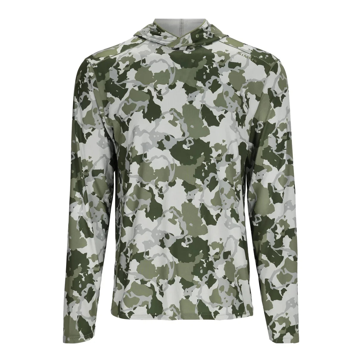 Simms Mens Solarflex Hoody - Regiment Camo Clover - - Mansfield Hunting & Fishing - Products to prepare for Corona Virus