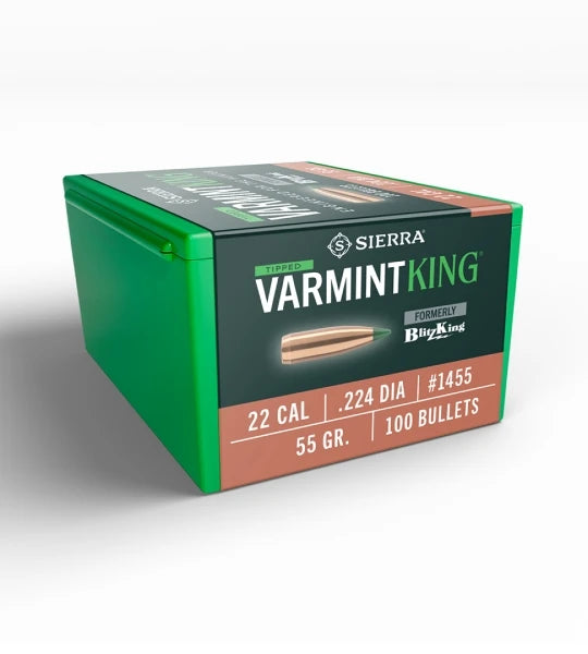 Sierra Blitzking 22 Cal 55gr Projectiles - 100pk - - Mansfield Hunting & Fishing - Products to prepare for Corona Virus