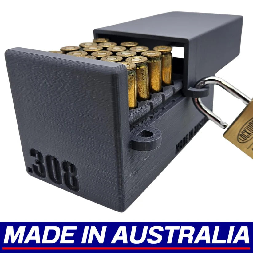 Homeland Tactical Ammo Box - Lockable 40 Rnd - 308/243win