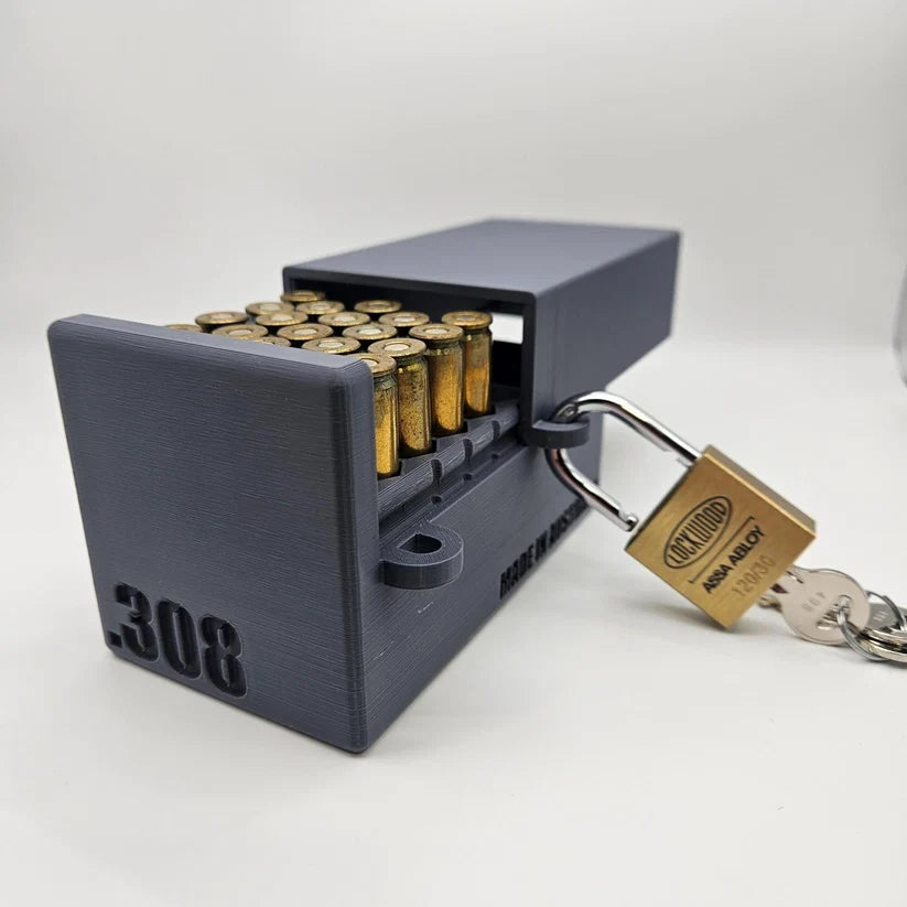 Homeland Tactical Ammo Box - Lockable 40 Rnd - 308/243win