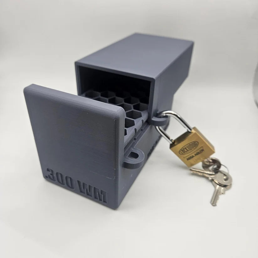 Homeland Tactical Ammo Box - Lockable 40 Rnd - 300wm/7mm RM