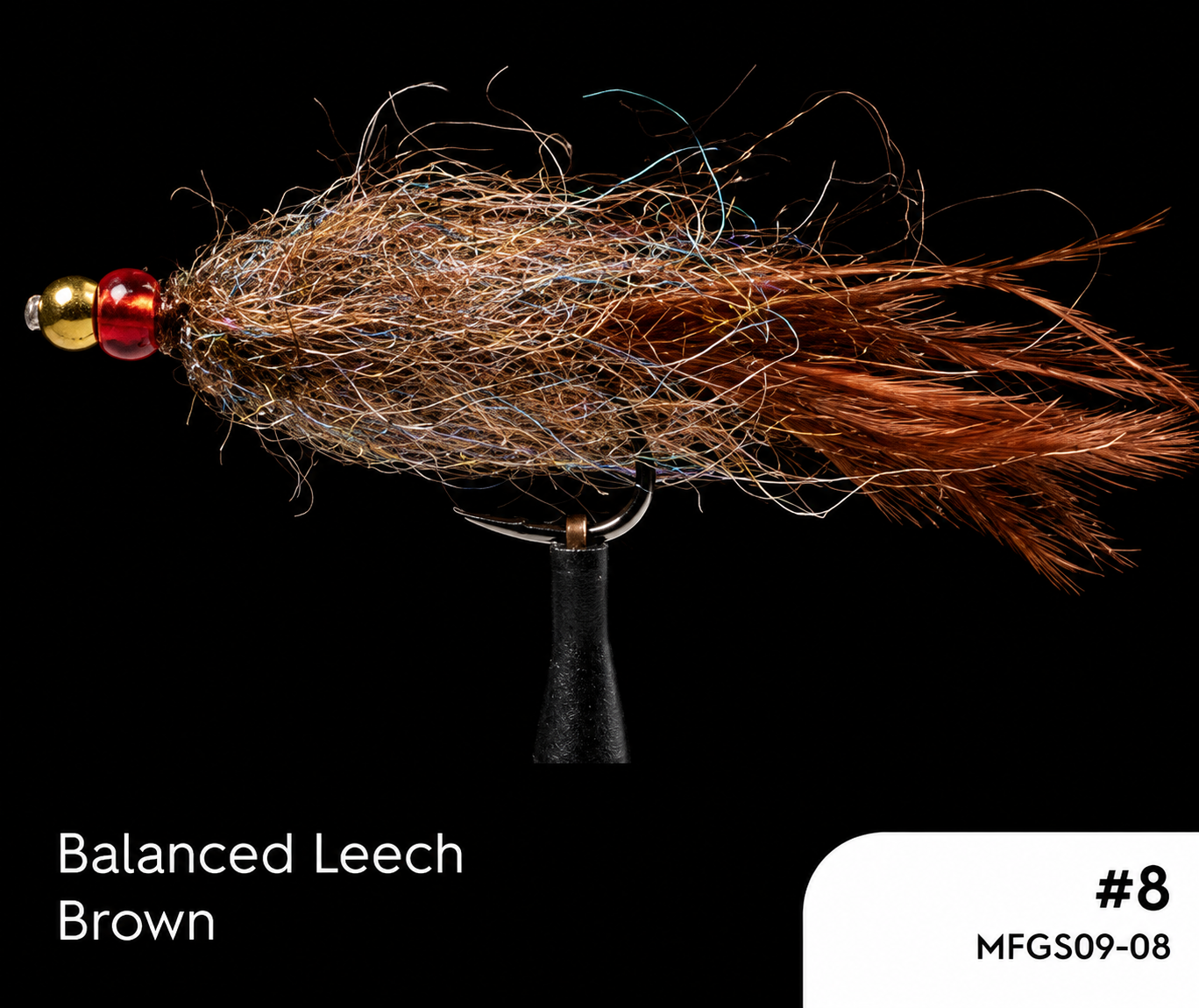 Manic Balanced Leech - Brown #8 - - Mansfield Hunting & Fishing - Products to prepare for Corona Virus