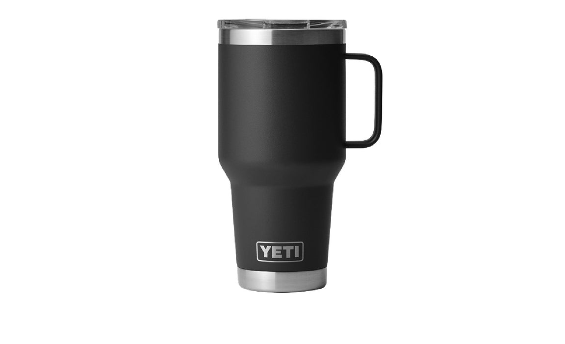 Yeti 30oz Travel Mug with StrongHold Lid (887ml) - 30OZ / BLACK - Mansfield Hunting & Fishing - Products to prepare for Corona Virus