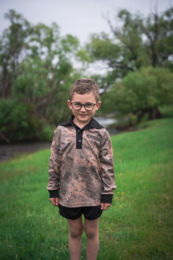 MHF Kids Cod Fishing Shirt - UV50 - Tan