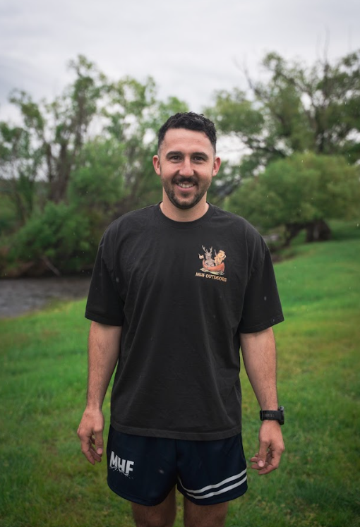 MHF Mens Wild Waters Classic Oversized Tee - Coal - S / COAL - Mansfield Hunting & Fishing - Products to prepare for Corona Virus