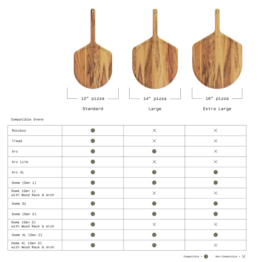 Gozney Acacia Wood Pizza Peel & Server - - Mansfield Hunting & Fishing - Products to prepare for Corona Virus