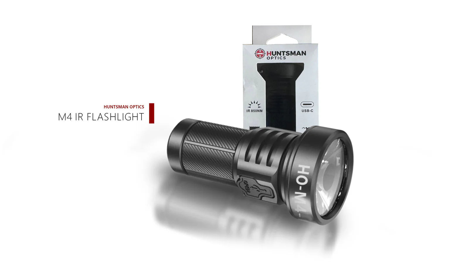 Huntsman Optics IR 850 250m Black Light Torch - - Mansfield Hunting & Fishing - Products to prepare for Corona Virus