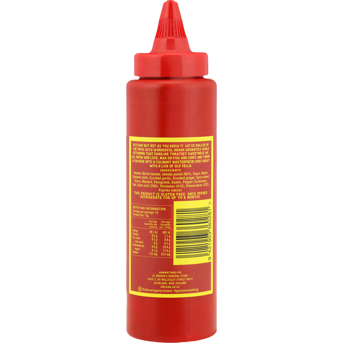 Al Brown Simply Red Kasundi Ketchup Sauce - - Mansfield Hunting & Fishing - Products to prepare for Corona Virus