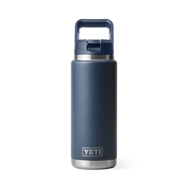 Yeti Rambler 26oz C Straw Bottle (769ml) - 26OZ / NAVY - Mansfield Hunting & Fishing - Products to prepare for Corona Virus