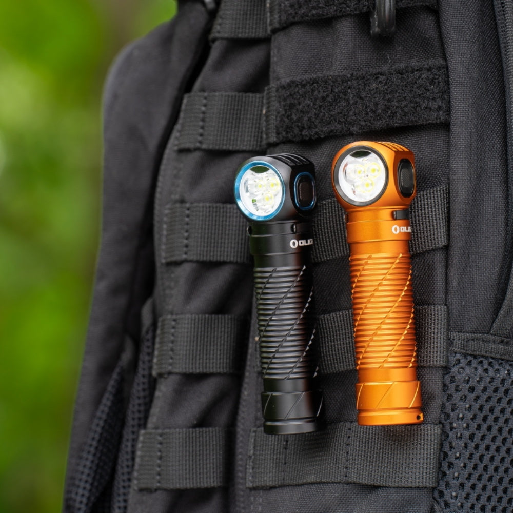 Olight Perun 3 Versatile LED Rechargeable Head Torch - Orange - - Mansfield Hunting & Fishing - Products to prepare for Corona Virus