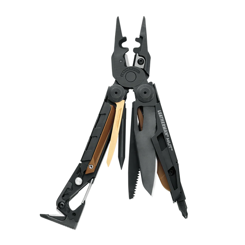 Leatherman MUT EOD Black Multi Tool - Black w/Molle Green Sheath - - Mansfield Hunting & Fishing - Products to prepare for Corona Virus