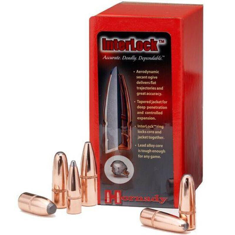 Hornady Interlock 338 cal SP-RP 200gr Projectiles - 100pk - - Mansfield Hunting & Fishing - Products to prepare for Corona Virus