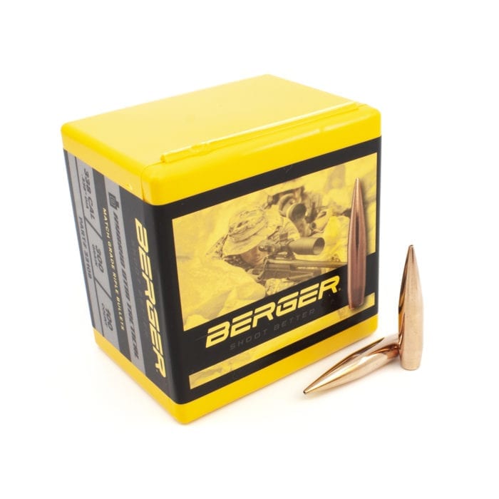 Berger 338 cal 300gr Hybrid OTM Tactical Projectiles - 250Pk