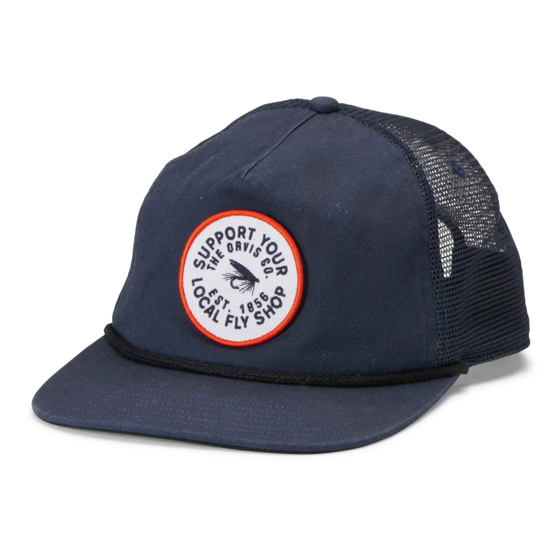 Orvis Fly Shop Rope Hat - TRUE NAVY - Mansfield Hunting & Fishing - Products to prepare for Corona Virus