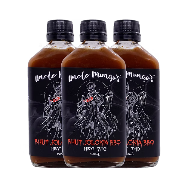 Uncle Mungo's Bhut Jolokia BBQ Sauce - 200ml - - Mansfield Hunting & Fishing - Products to prepare for Corona Virus