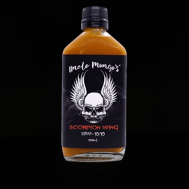 Uncle Mungo's Scorpion Wing Sauce - 200ml - - Mansfield Hunting & Fishing - Products to prepare for Corona Virus