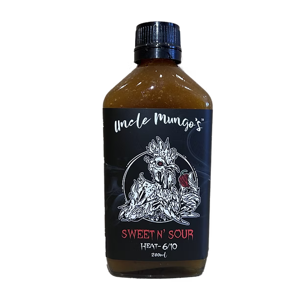 Uncle Mungo's Sweet N Sour Sauce - 200ml - - Mansfield Hunting & Fishing - Products to prepare for Corona Virus