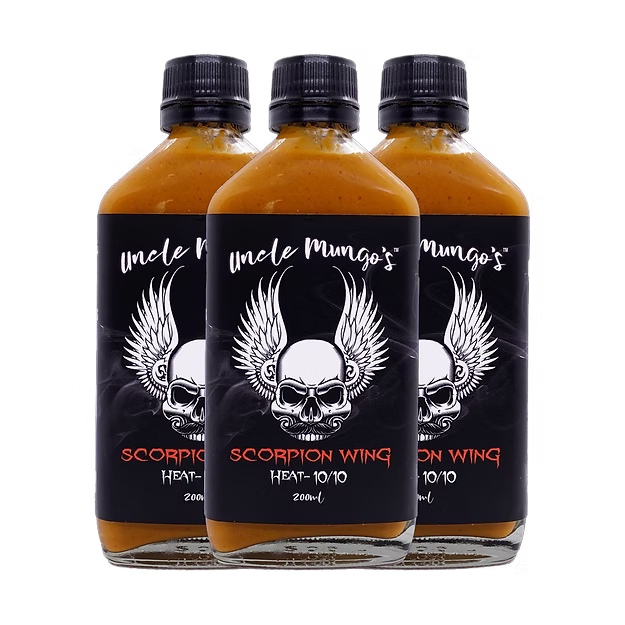 Uncle Mungo's Scorpion Wing Sauce - 200ml - - Mansfield Hunting & Fishing - Products to prepare for Corona Virus