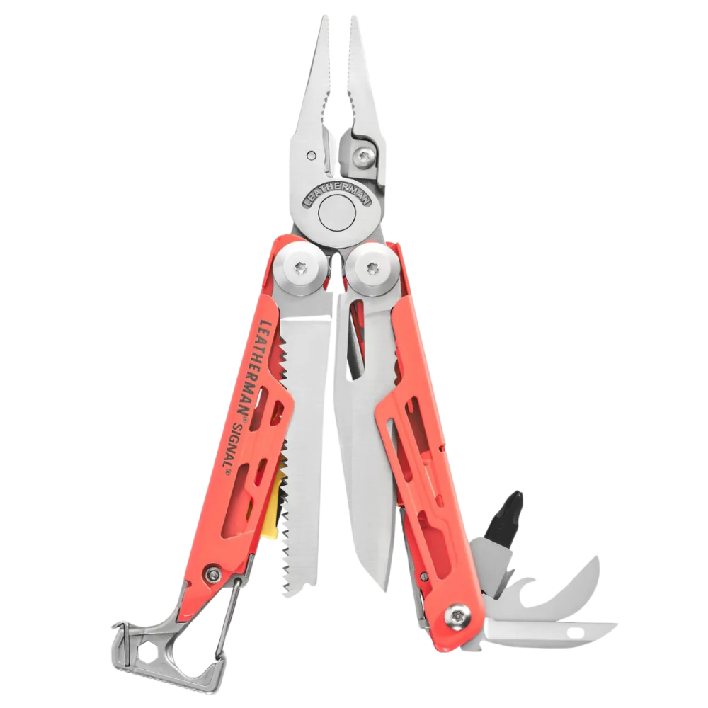 Leatherman Signal Camping Multi-Tool - Guava - - Mansfield Hunting & Fishing - Products to prepare for Corona Virus