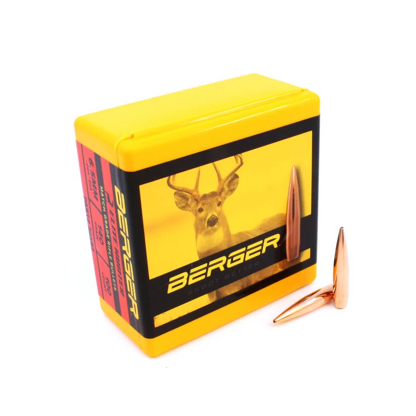 Berger 6.5mm 140gr Elite Hunter Projectiles - 100pk - - Mansfield Hunting & Fishing - Products to prepare for Corona Virus