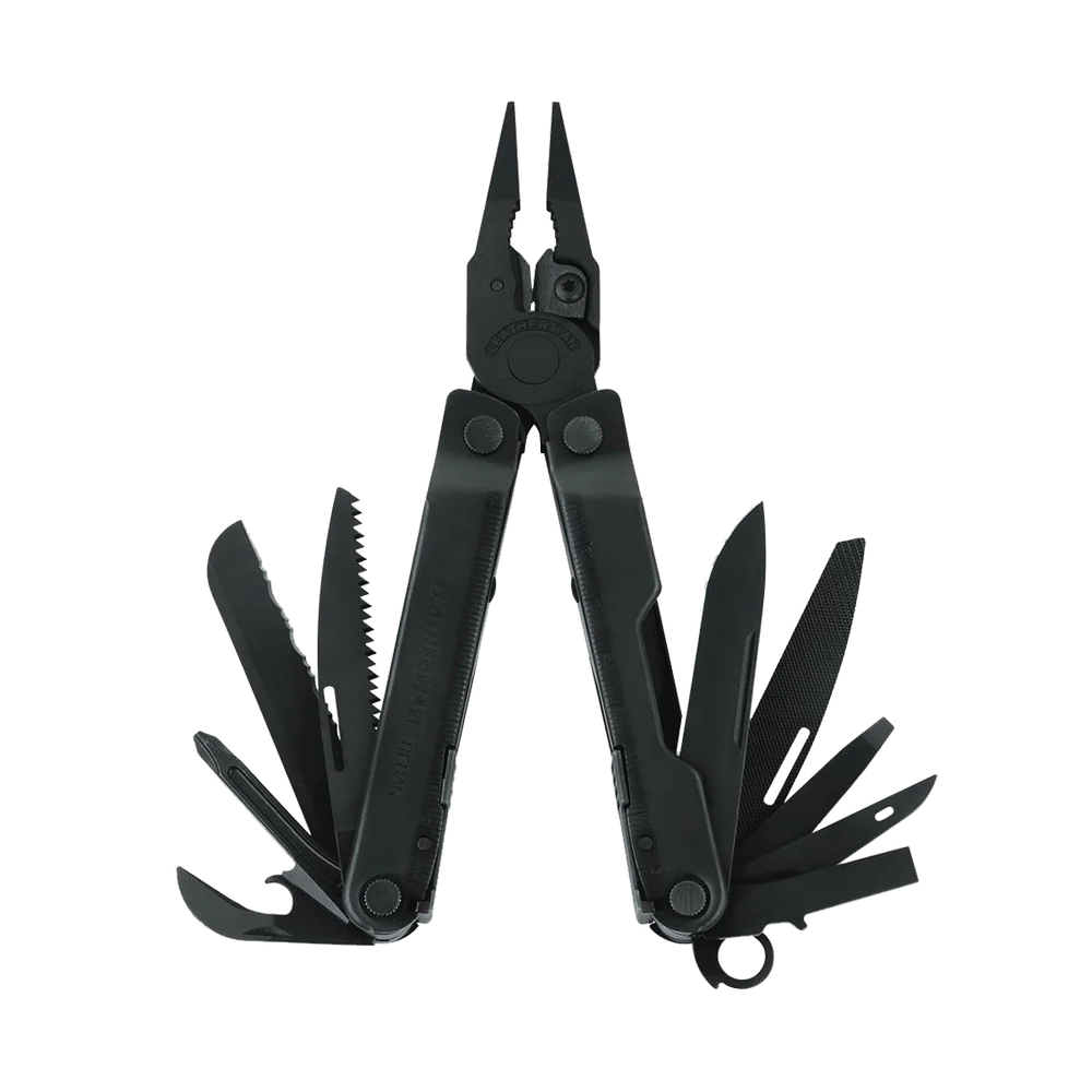 Leatherman Rebar Lightweight Black Oxide Multi-tool - - Mansfield Hunting & Fishing - Products to prepare for Corona Virus