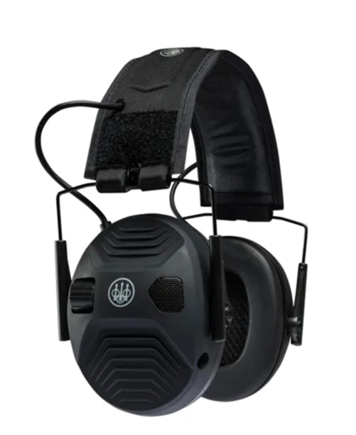 Beretta Electronic Earmuffs (BLACK) - BLACK - Mansfield Hunting & Fishing - Products to prepare for Corona Virus