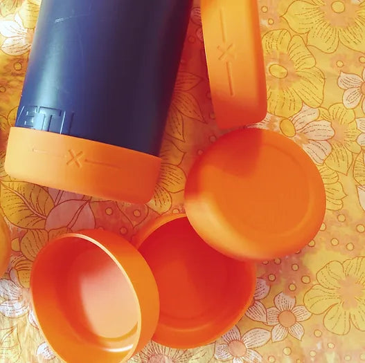Essential Armour Silicon Yeti Bottle Protector - Bright Orange - The Party - - Mansfield Hunting & Fishing - Products to prepare for Corona Virus