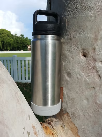 Essential Armour Silicon Yeti Bottle Protector - White - The Swan - - Mansfield Hunting & Fishing - Products to prepare for Corona Virus