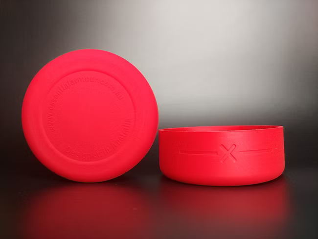 Essential Armour Silicon Yeti Bottle Protector - Ruby Red - A - fits 18oz bottle. 12oz kids bottle. 12oz hotshot and colster / RUBY RED - Mansfield Hunting & Fishing - Products to prepare for Corona Virus