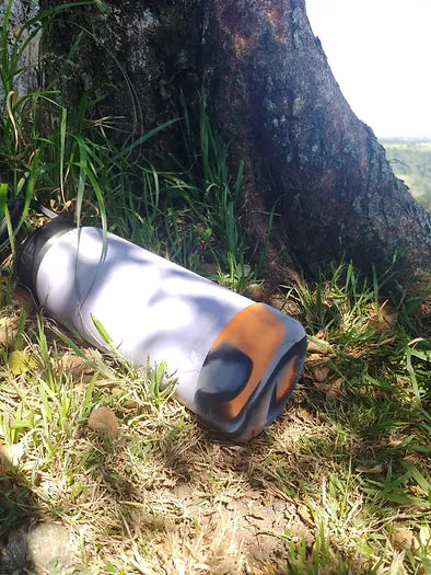 Essential Armour Silicon Yeti Bottle Protector - Orange Camo - The Campfire - - Mansfield Hunting & Fishing - Products to prepare for Corona Virus