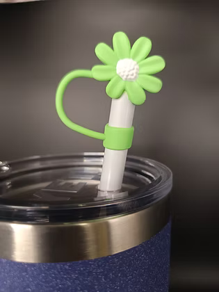 Essential Armour Silicon Straw Covers - Daisy