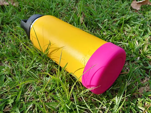 Essential Armour Silicon Yeti Bottle Protector - Hot Pink - The 80s Popstar - - Mansfield Hunting & Fishing - Products to prepare for Corona Virus