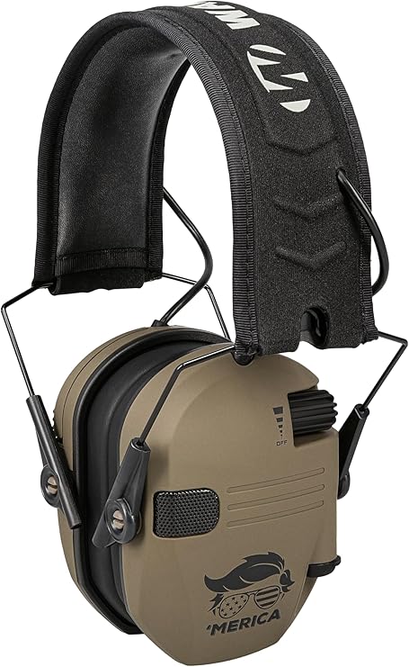 Walkers Razor T24 Electric Muffs (Merica FDE) - - Mansfield Hunting & Fishing - Products to prepare for Corona Virus