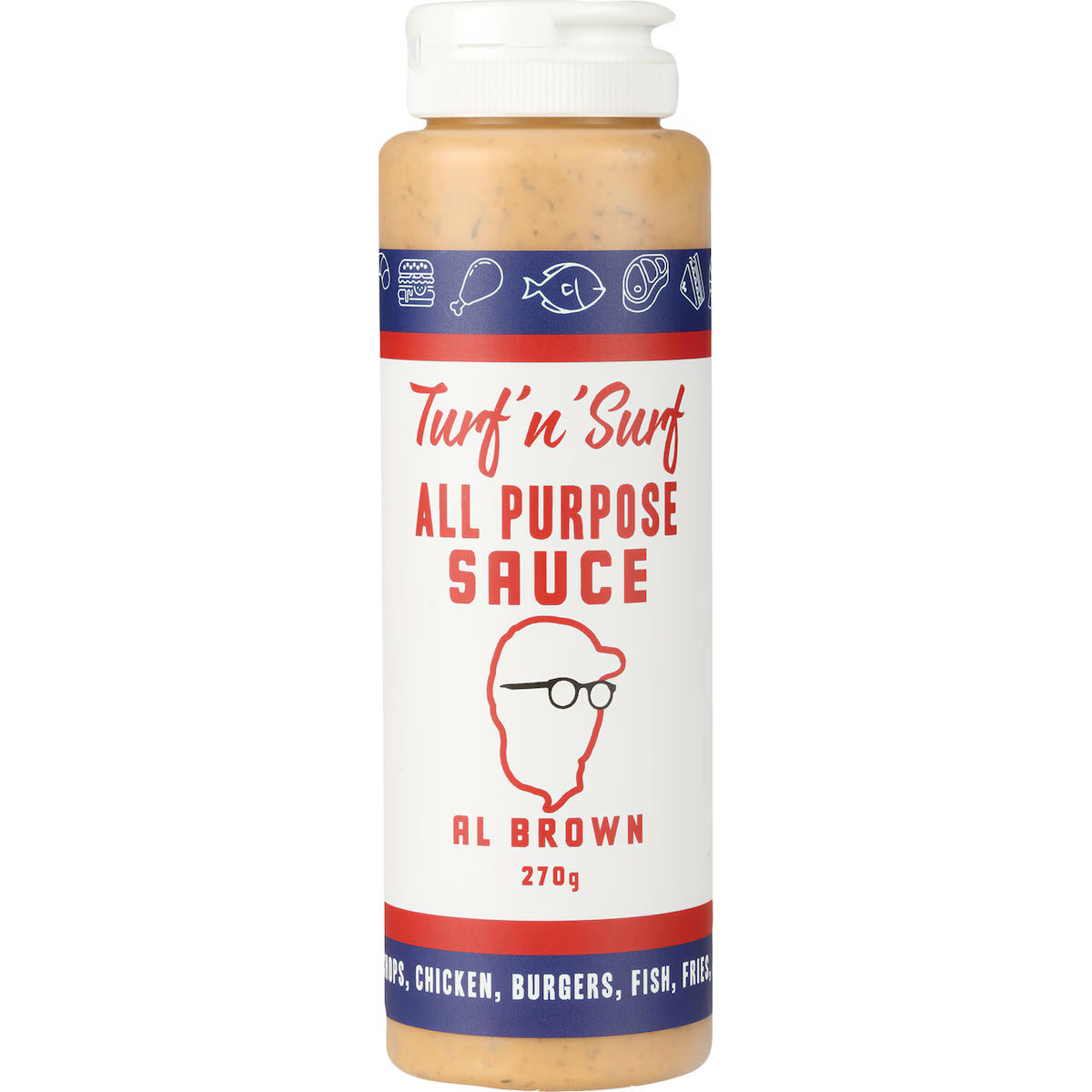 Al Brown Turf & Surf All Purpose Sauce - 270ML - Mansfield Hunting & Fishing - Products to prepare for Corona Virus