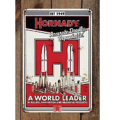 Hornady Vintage Tin Sign