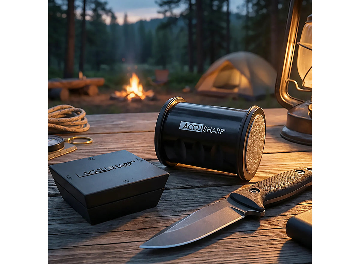 Accusharp Rolling Stone Knife Sharpener - 2 stone - - Mansfield Hunting & Fishing - Products to prepare for Corona Virus