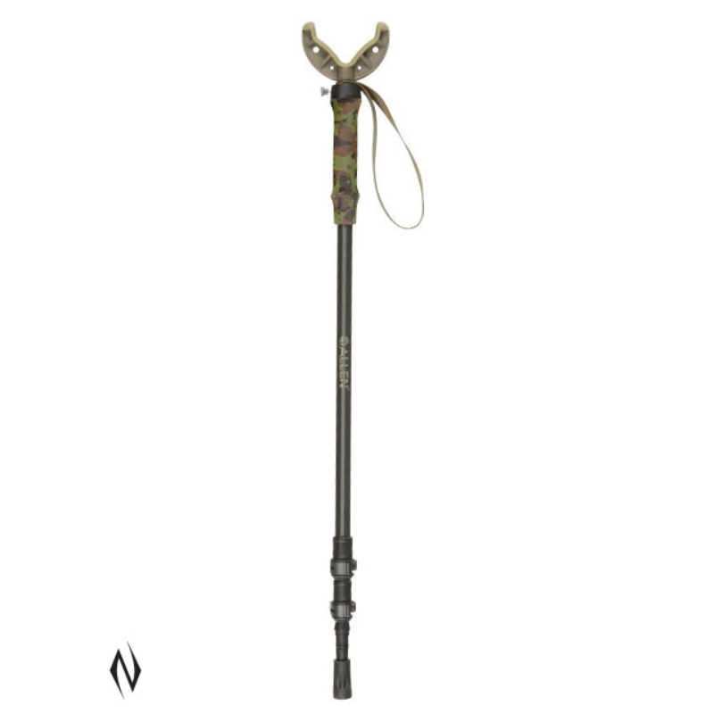 Allen Axial Shooting Stick Monopod 61in Olive - - Mansfield Hunting & Fishing - Products to prepare for Corona Virus