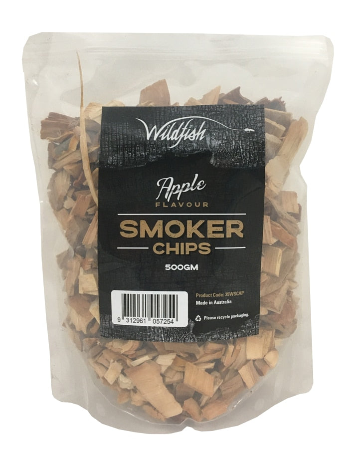 Wildfish Smoker Chips 500gm -Apple - - Mansfield Hunting & Fishing - Products to prepare for Corona Virus