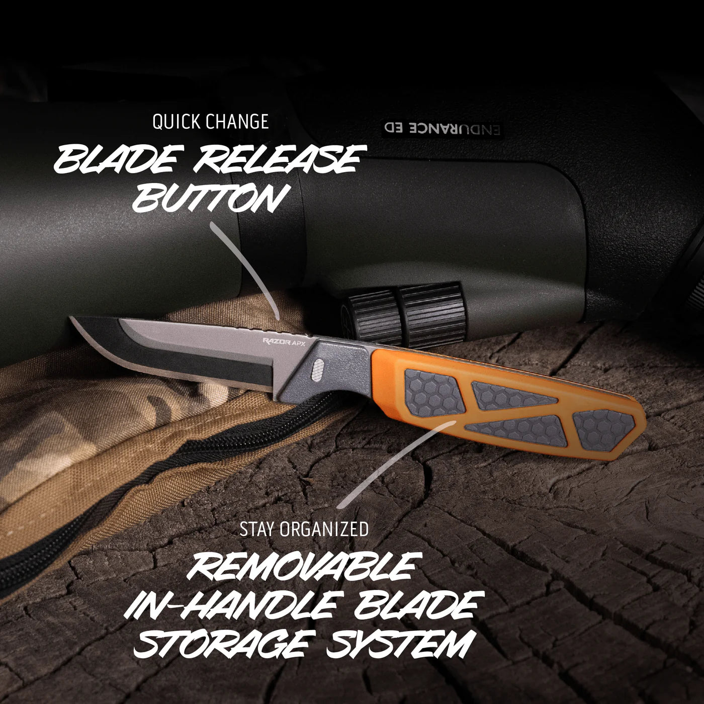 Outdoor Edge APX 3.0" Titanium Coated Frame - - Mansfield Hunting & Fishing - Products to prepare for Corona Virus