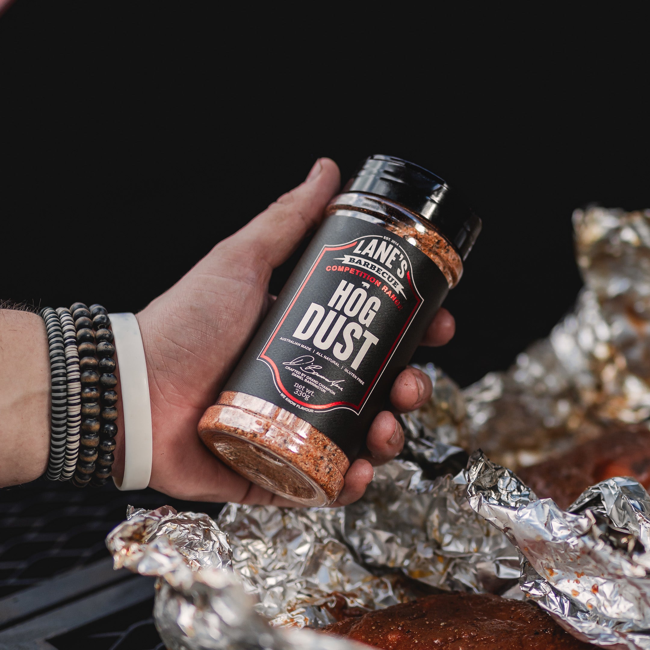 Lanes BBQ Comp Range Seasonings- Hog Dust 330g - - Mansfield Hunting & Fishing - Products to prepare for Corona Virus
