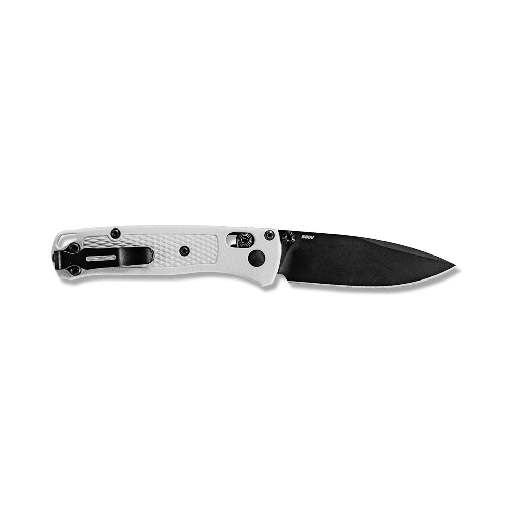 Benchmade Mini Bugout S30V Steel Folding Pocket Knife - White Givory - - Mansfield Hunting & Fishing - Products to prepare for Corona Virus