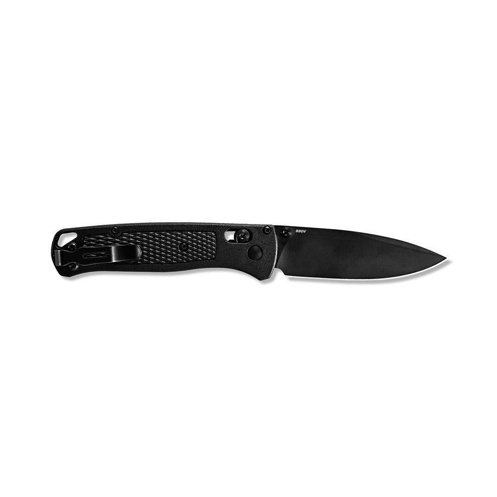 Benchmade Bugout Axis S30V Steel Folding Pocket Knife - All Black - - Mansfield Hunting & Fishing - Products to prepare for Corona Virus