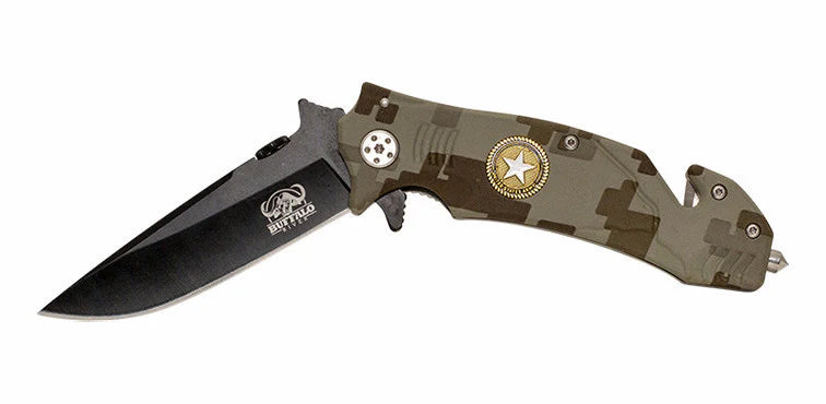 Buffalo River Axiom Spitfire Knife - - Mansfield Hunting & Fishing - Products to prepare for Corona Virus