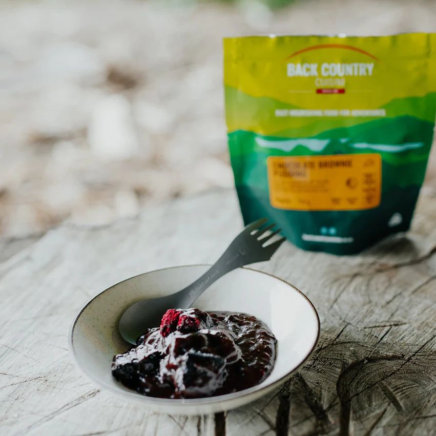 Back Country Cuisine - Chocolate Brownie Pudding - - Mansfield Hunting & Fishing - Products to prepare for Corona Virus