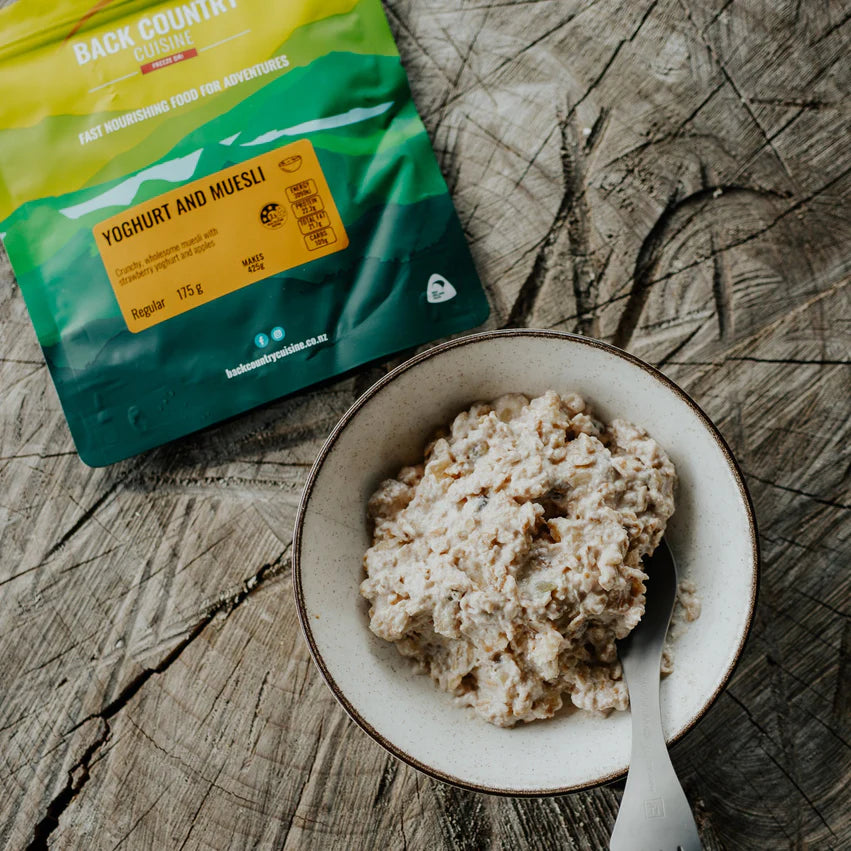 Back Country Cuisine - Yoghurt & Muesli - - Mansfield Hunting & Fishing - Products to prepare for Corona Virus